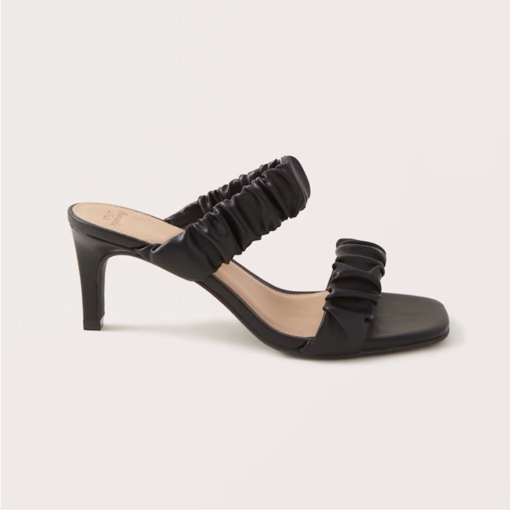 Abercrombie & Fitch Scrunchie Heel Sandals
